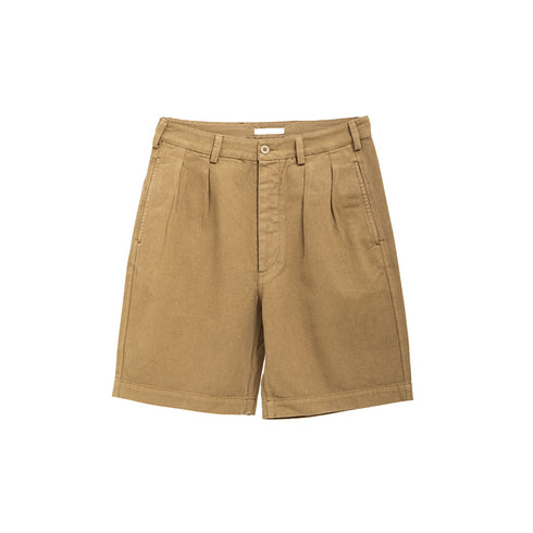 Sunflower Pleated Shorts Khaki 4134 Degli Uberti